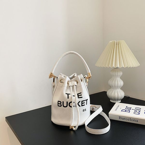 luxury designer women's soft color bags rich barrels real classic leather cannes modeling crossbody bucket bag