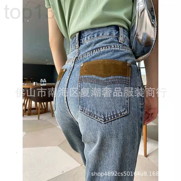 women's jeans designer home c arc de triomphe new velvet leather back bag blue high waist straight through slim fit, hip lifting and wi
women's jeans designer home c arc de triomphe new velvet leather back bag blue high waist straight through slim fit, hip lifting and wi