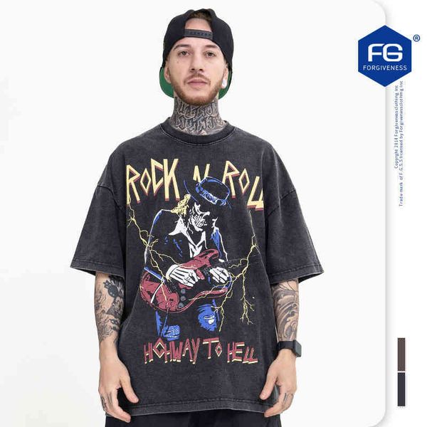 men's t-shirts fg menswear spring and summer fashion brand heavy metal rock hip hop style wash short sleeve t-shirt peso, White;black
men's t-shirts fg menswear spring and summer fashion brand heavy metal rock hip hop style wash short sleeve t-shirt peso, White;black