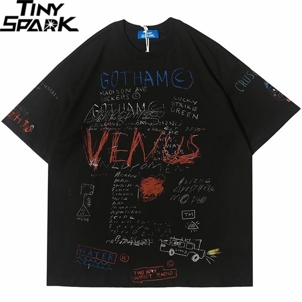 hip hop t shirt men streetwear oversize graffiti tshirt harajuku summer short sleeve t-shirt cotton tee hiphop hipster 210329, White;black
hip hop t shirt men streetwear oversize graffiti tshirt harajuku summer short sleeve t-shirt cotton tee hiphop hipster 210329, White;black