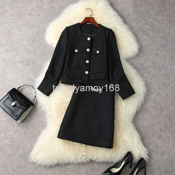 women's two piece pants winter women's wear commuting versatile tweed thin coat + high waist a-shaped hip skirt set t12777, White
women's two piece pants winter women's wear commuting versatile tweed thin coat + high waist a-shaped hip skirt set t12777, White