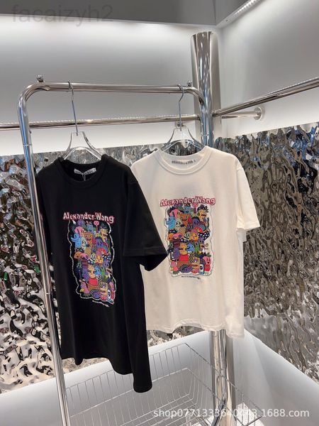 women's t-shirt designer chaopai 22 early spring new sequin cartoon embroidery print short sleeve t-shirt design loose and comfortable, White
women's t-shirt designer chaopai 22 early spring new sequin cartoon embroidery print short sleeve t-shirt design loose and comfortable, White