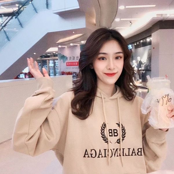 gb7w 2021 new pure cotton sweater women's spring wheat ear hooded bf korean loose ins long sleeve student fashion, Black
gb7w 2021 new pure cotton sweater women's spring wheat ear hooded bf korean loose ins long sleeve student fashion, Black