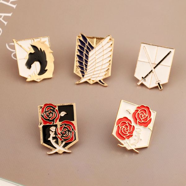 attack on titan emblems enamel pins garrison training corp brooches lapel badge shingeki no kyojin jewelry gift for kids friends, Blue
attack on titan emblems enamel pins garrison training corp brooches lapel badge shingeki no kyojin jewelry gift for kids friends, Blue