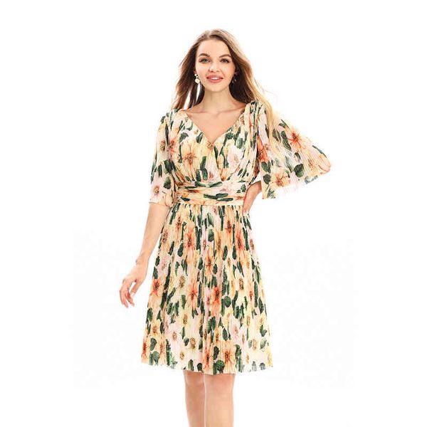 casual dresses dress women's dress summer screen printed pleated v-neck z2hk, Black;gray
casual dresses dress women's dress summer screen printed pleated v-neck z2hk, Black;gray