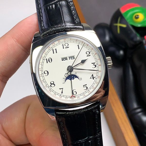 men watches automatic mechanical movement watch 40mm fashion leather business wristwatch montre de luxe for men, Slivery;brown
men watches automatic mechanical movement watch 40mm fashion leather business wristwatch montre de luxe for men, Slivery;brown