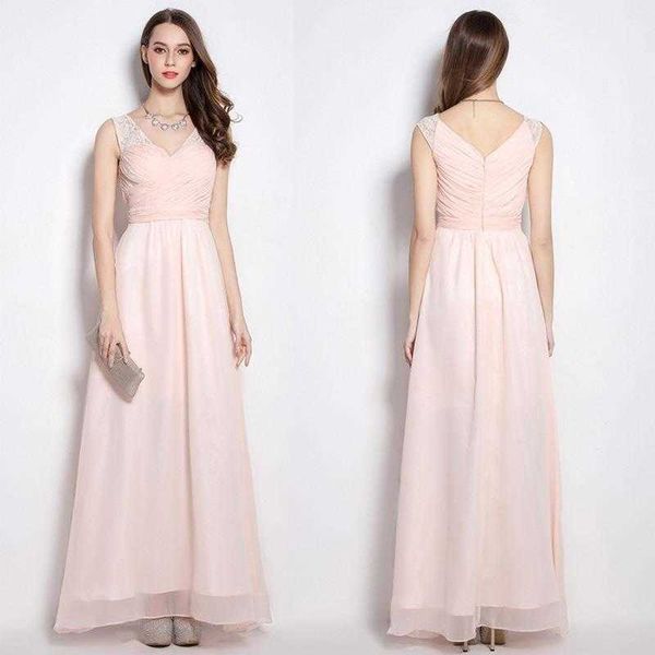 2022 bridesmaid dress elegant lace pleated dresses v-neck chiffon sleeveless wedding guest vestido largo sirena, Black;gray
2022 bridesmaid dress elegant lace pleated dresses v-neck chiffon sleeveless wedding guest vestido largo sirena, Black;gray
