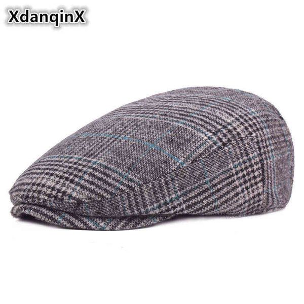 xdanqinx winter hat men casual fashion cotton berets outdoor checkered tongue cap male bone dad's hat trucker caps for men j220722, Blue;gray
xdanqinx winter hat men casual fashion cotton berets outdoor checkered tongue cap male bone dad's hat trucker caps for men j220722, Blue;gray