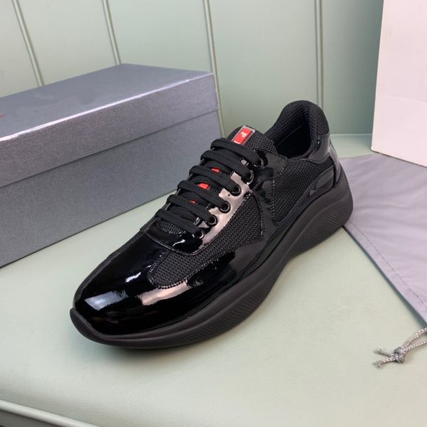 sports design americas cup sneakers shoes patent leather nylon luxury mens skateboard runner casual outdoor walking, Black
sports design americas cup sneakers shoes patent leather nylon luxury mens skateboard runner casual outdoor walking, Black