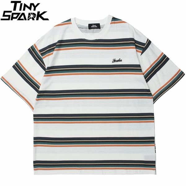 hip hop streetwear tshirt striped print t-shirt harajuku cotton loose short sleeve t shirt men fashion summer tees 220509, White;black
hip hop streetwear tshirt striped print t-shirt harajuku cotton loose short sleeve t shirt men fashion summer tees 220509, White;black