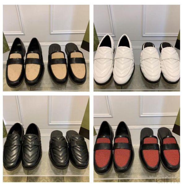 buckle ggs''gg luxury designer slipper casual shoes women half loafers sheepskin diamond v-quilted hardware leather sneakers acces, Black
buckle ggs''gg luxury designer slipper casual shoes women half loafers sheepskin diamond v-quilted hardware leather sneakers acces, Black