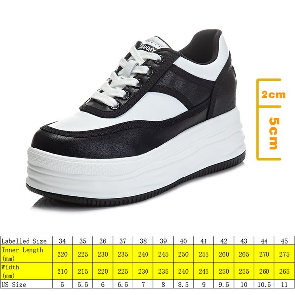 7cm platform wedge sneakers chunky shoes genuine leather women for spring autumn breathable comfy summer shoes vulcanized, Black;yellow
7cm platform wedge sneakers chunky shoes genuine leather women for spring autumn breathable comfy summer shoes vulcanized, Black;yellow