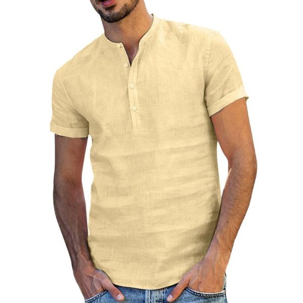 men shirt summer baggy cotton linen solid short sleeve v-neck retro blouse streetwear camisas hombre aa, White;black
men shirt summer baggy cotton linen solid short sleeve v-neck retro blouse streetwear camisas hombre aa, White;black