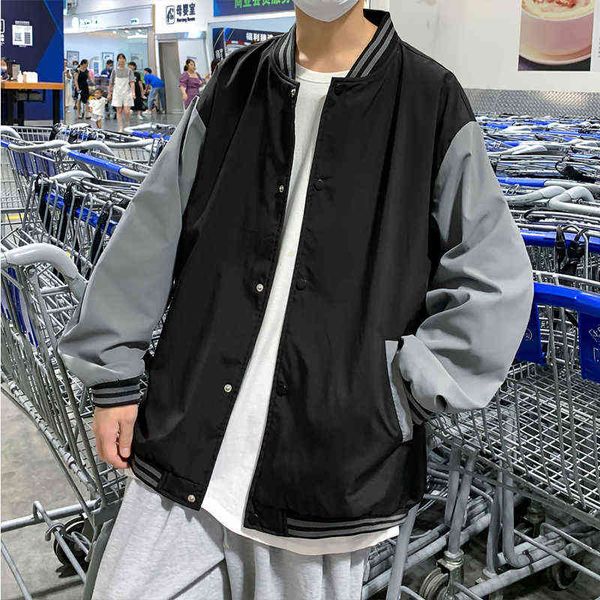 autumn new jacket men's trendy fashion all-match baseball uniform hip-hop loose version coat round neck jacket fashion coats y220803, Black;brown
autumn new jacket men's trendy fashion all-match baseball uniform hip-hop loose version coat round neck jacket fashion coats y220803, Black;brown