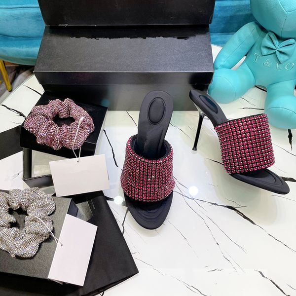 female fish mouth full diamond slippers genuine leather simple design beautiful appearance comfortable foot feeling high heel 10.5cm, Black
female fish mouth full diamond slippers genuine leather simple design beautiful appearance comfortable foot feeling high heel 10.5cm, Black