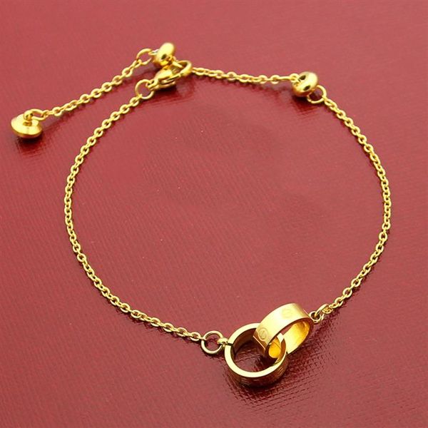 luxury fashion brand hand rope bracelets bangle small double ring titanium steel 18k rose gold women love couple bracelet2070, Black
luxury fashion brand hand rope bracelets bangle small double ring titanium steel 18k rose gold women love couple bracelet2070, Black