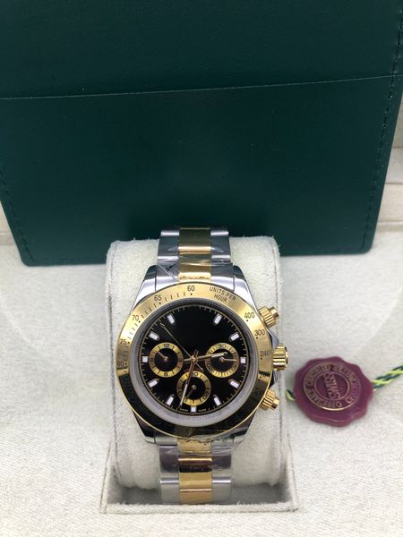 with original box men watches 116500ln designer watch montre de luxe automatic wristwatch black dial 316l steel mustable folding buckle, Slivery;brown
with original box men watches 116500ln designer watch montre de luxe automatic wristwatch black dial 316l steel mustable folding buckle, Slivery;brown