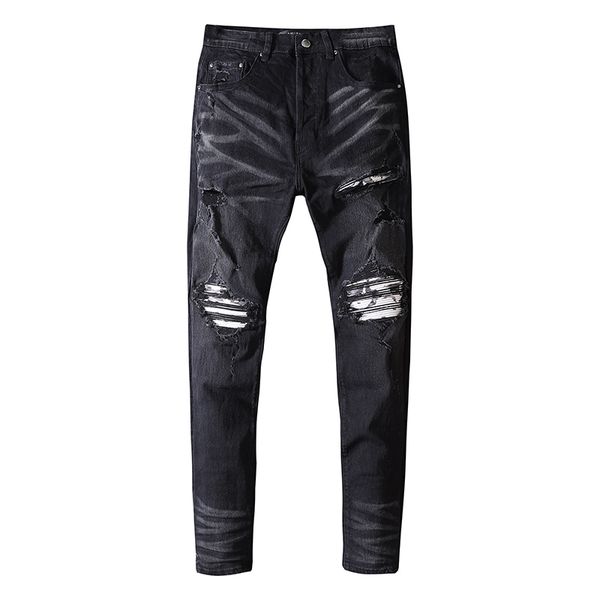 20ss mens designer jeans distressed ripped biker slim fit motorcycle denim for men s fashion jean mans pants pour hommes real jeans #168, Blue
20ss mens designer jeans distressed ripped biker slim fit motorcycle denim for men s fashion jean mans pants pour hommes real jeans #168, Blue