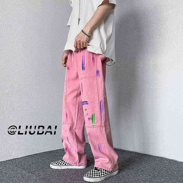 graffiti jeans men's fashion retro gray blue pink casual jeans men streetwear loose hip-hop straight denim trousers mens -2xl t220726
graffiti jeans men's fashion retro gray blue pink casual jeans men streetwear loose hip-hop straight denim trousers mens -2xl t220726