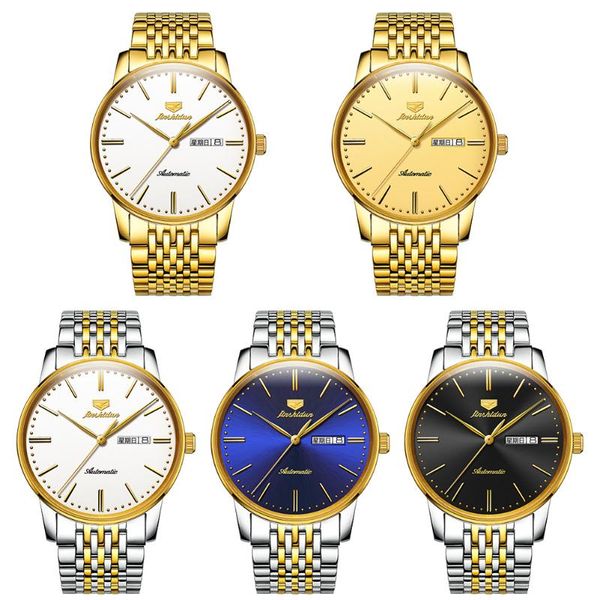 wristwatches jsdun 2022 men's automatic mechaincal watches waterproof stainless steel strap wristwatch for men relogio masculino, Slivery;brown
wristwatches jsdun 2022 men's automatic mechaincal watches waterproof stainless steel strap wristwatch for men relogio masculino, Slivery;brown
