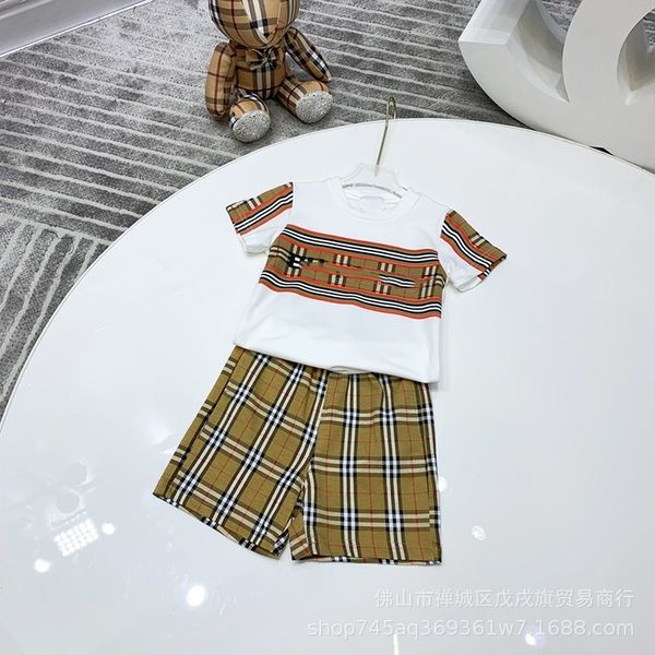 children's brother sister british suit letter short sleeve plaid shorts short skirt college soft two-piece set, White
children's brother sister british suit letter short sleeve plaid shorts short skirt college soft two-piece set, White