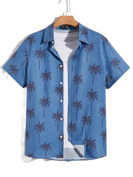 men tropical print shirt without tee c5tk#, White;black
men tropical print shirt without tee c5tk#, White;black