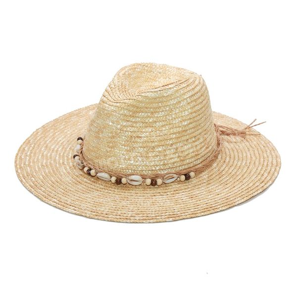 female shell ribbon straw hats handmade panama beach hats ladies summer sun hat holiday, Blue;gray
female shell ribbon straw hats handmade panama beach hats ladies summer sun hat holiday, Blue;gray