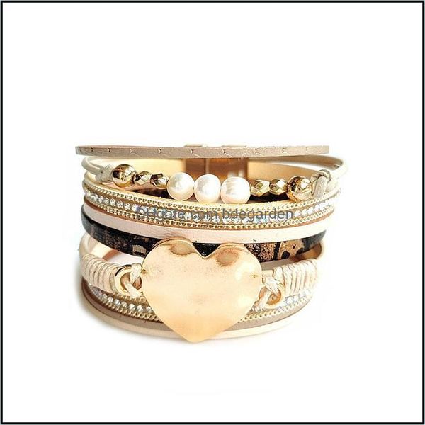 bangle gold peach heart metal pu leather bracelets for woman fashion 2022 mtilayer wide wrap charm bracelet female jewelr bdegarden dhylz, Black
bangle gold peach heart metal pu leather bracelets for woman fashion 2022 mtilayer wide wrap charm bracelet female jewelr bdegarden dhylz, Black