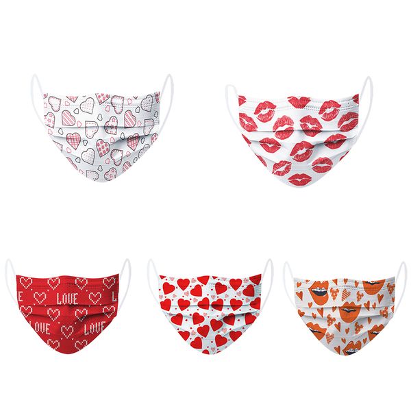breathable valentine's day disposable face mask 3-layer with elastic earloop and nose bridge clip for women men adults
breathable valentine's day disposable face mask 3-layer with elastic earloop and nose bridge clip for women men adults