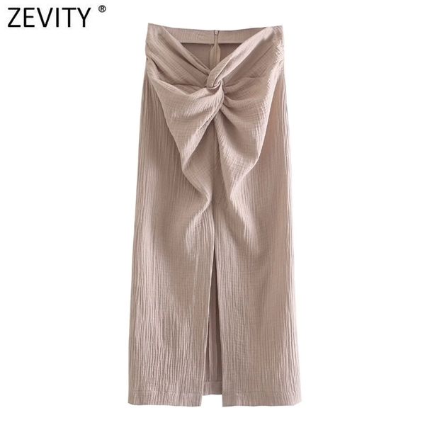 zevity women fashion solid knotted design split sarong a line skirt faldas mujer female back zipper summer midi vestidos qun770 220408, Black
zevity women fashion solid knotted design split sarong a line skirt faldas mujer female back zipper summer midi vestidos qun770 220408, Black