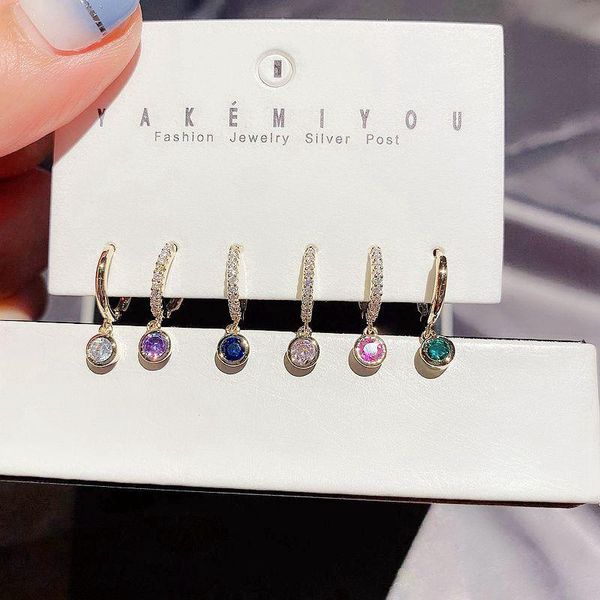 dangle & chandelier fashion rainbow zircon crystal pendant hoop earrings set different color sets party jewelry 2022 trend, Silver
dangle & chandelier fashion rainbow zircon crystal pendant hoop earrings set different color sets party jewelry 2022 trend, Silver