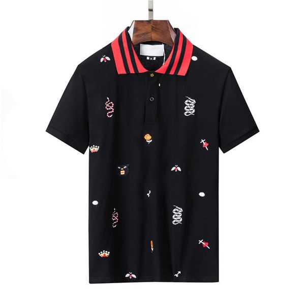 luxury italian t shirt designer polo shirt high street embroidered garter belt bee print clothing men's polos m-3xl, White;black
luxury italian t shirt designer polo shirt high street embroidered garter belt bee print clothing men's polos m-3xl, White;black