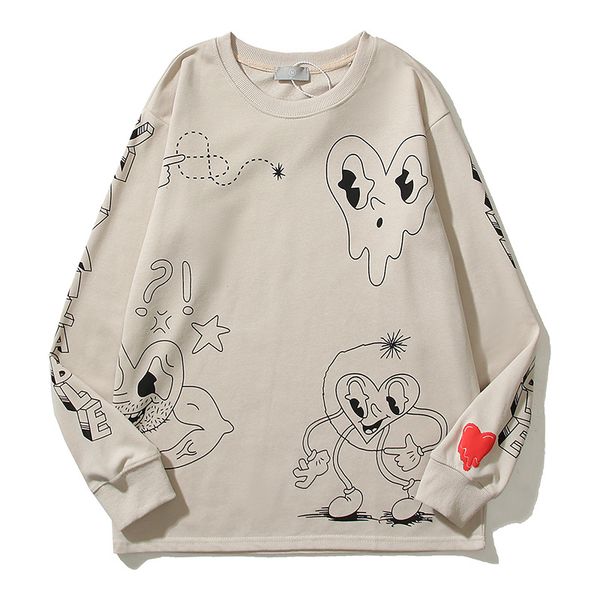 beige sweatshirt round neck printed hoodies men women hoode loose long sleeve pullovers 22fw, Black
beige sweatshirt round neck printed hoodies men women hoode loose long sleeve pullovers 22fw, Black
