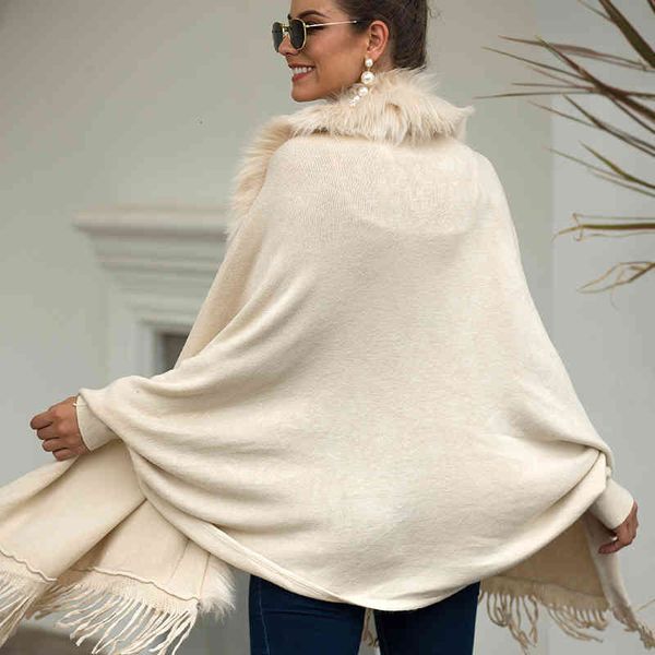 women's wool & blends fur collar winter shawls and wraps bohemian fringe oversized womens winter ponchos and capes batwing sleeve cardi, Black
women's wool & blends fur collar winter shawls and wraps bohemian fringe oversized womens winter ponchos and capes batwing sleeve cardi, Black