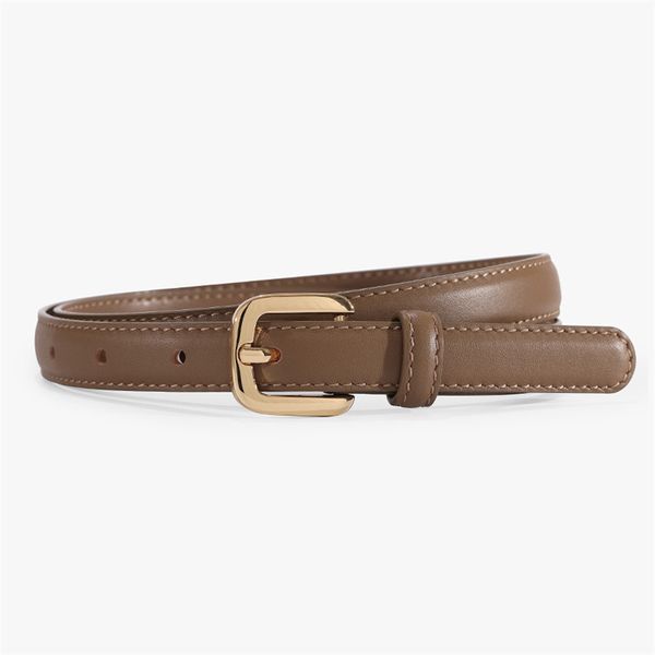spring and summer retro small gold buckle head layer leather belt pin decoration female niche all-match fashion accessories, Black;brown
spring and summer retro small gold buckle head layer leather belt pin decoration female niche all-match fashion accessories, Black;brown