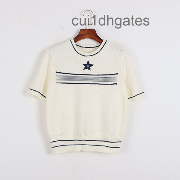 2022 designer di or t shirt and tees dress yang ying's same knitting d family beige letter jacquard bubble sle, White
2022 designer di or t shirt and tees dress yang ying's same knitting d family beige letter jacquard bubble sle, White