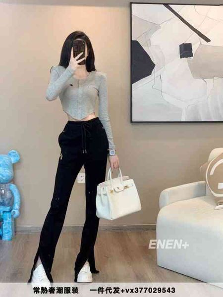 women's pants & capris 2022 spring and summer new ch crojia hardware cross hem side split high waist casual pants women cm3d, Black;white
women's pants & capris 2022 spring and summer new ch crojia hardware cross hem side split high waist casual pants women cm3d, Black;white