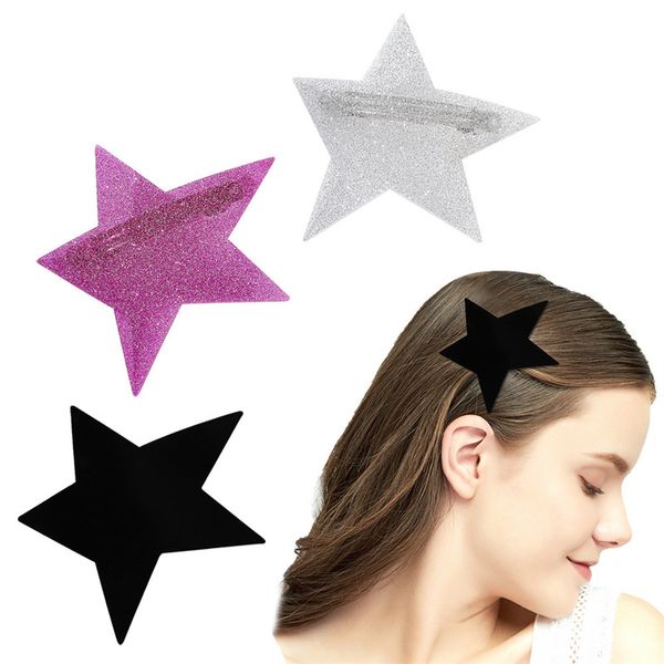 length 10 cm large five-pointed star barrettes women glitter spring clip plastic alloy hairpins for headdress ponytail scrunchies hair acces, Golden;silver
length 10 cm large five-pointed star barrettes women glitter spring clip plastic alloy hairpins for headdress ponytail scrunchies hair acces, Golden;silver