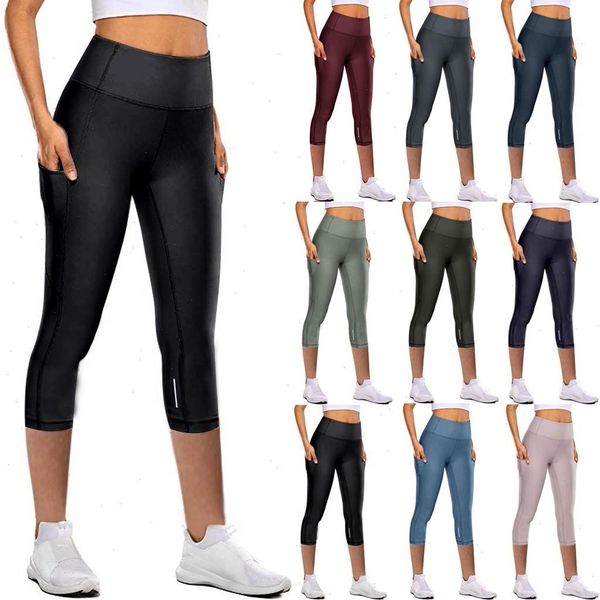 sport leggings women tight elastic quick drying yoga pants seven point slim workout pocket sweatpants, Black
sport leggings women tight elastic quick drying yoga pants seven point slim workout pocket sweatpants, Black
