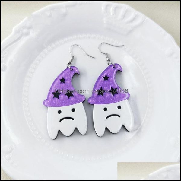 charm earrings jewelry purple wizard hat halloween cartoon acrylic earring fashion creative fun decoration white ghost pendant advanced simp, Golden
charm earrings jewelry purple wizard hat halloween cartoon acrylic earring fashion creative fun decoration white ghost pendant advanced simp, Golden