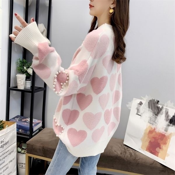 2020 lazy style foreign style loose sweater women korean version pullover sweater small fresh pearl plush jacket autumn lj201113, White;black
2020 lazy style foreign style loose sweater women korean version pullover sweater small fresh pearl plush jacket autumn lj201113, White;black