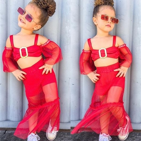 1 6y fashion toddler baby girls summer clothes kids lace off shoulder mesh tube maxi skirts children tracksuit outfit sets 220620, White
1 6y fashion toddler baby girls summer clothes kids lace off shoulder mesh tube maxi skirts children tracksuit outfit sets 220620, White