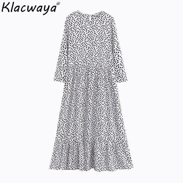 autumn beach women maxi dress vintage polka dots ladies elegant long dresses girls high waist long dress vestidos feminine y200101, White;black
autumn beach women maxi dress vintage polka dots ladies elegant long dresses girls high waist long dress vestidos feminine y200101, White;black