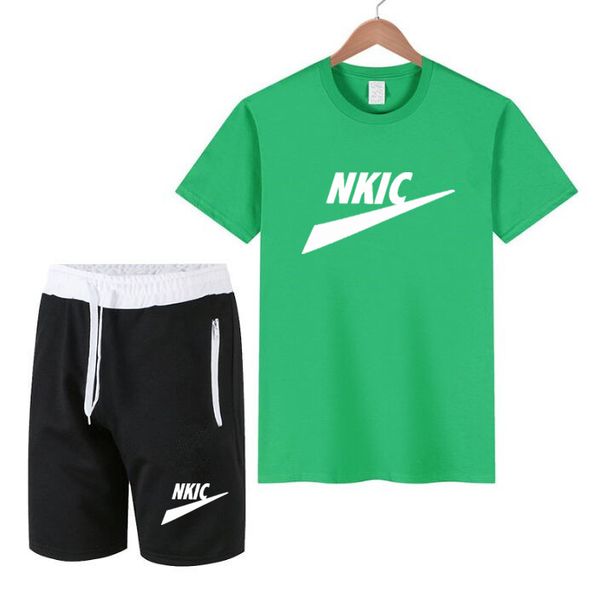 men casual set tracksuit brand logo sportwear fitness sets fashion summer short sleeve t-shirt shorts sets male sportswear, Gray
men casual set tracksuit brand logo sportwear fitness sets fashion summer short sleeve t-shirt shorts sets male sportswear, Gray