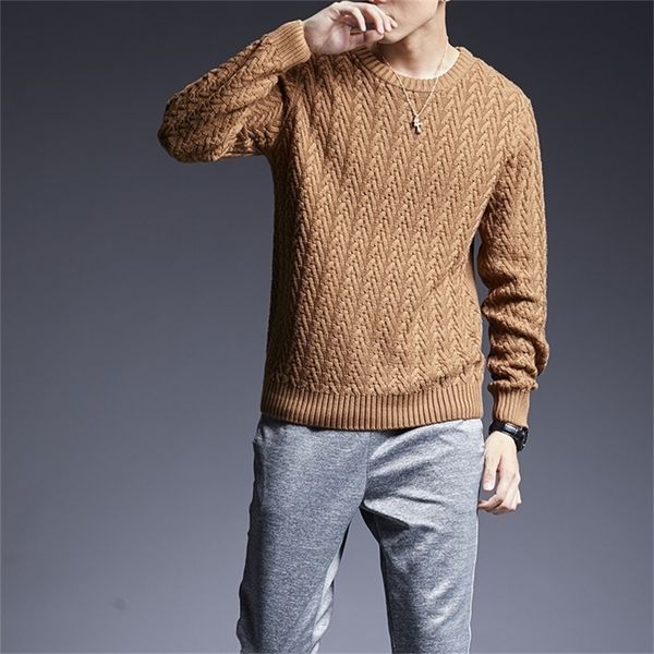 fashion brand sweaters man pullover thick slim fit jumpers knitwear solid color autumn korean style casual mens clothes 201225, White;black
fashion brand sweaters man pullover thick slim fit jumpers knitwear solid color autumn korean style casual mens clothes 201225, White;black
