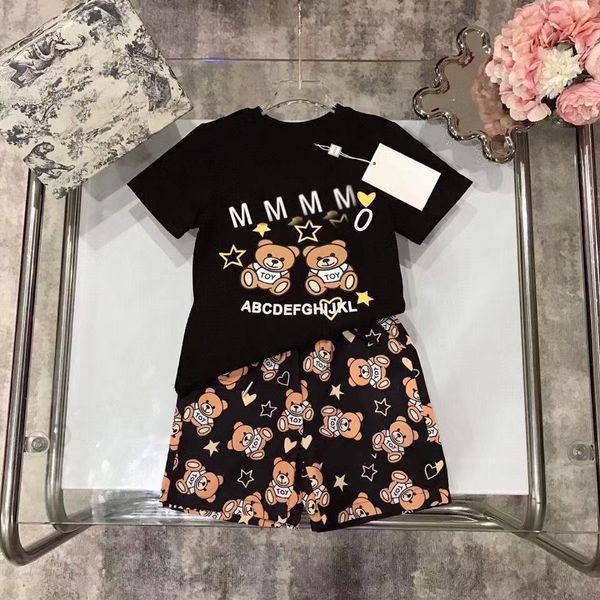 kids designer sets kid set baby clothers short sleeve t-shirt with letters two bears print shorts suit brand boys clothing cotton tees 90-1, White
kids designer sets kid set baby clothers short sleeve t-shirt with letters two bears print shorts suit brand boys clothing cotton tees 90-1, White