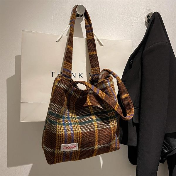 evening bags tote women's bag shoulder wool shopper for women large capacity soft plaid ladies travel designer handbag
evening bags tote women's bag shoulder wool shopper for women large capacity soft plaid ladies travel designer handbag