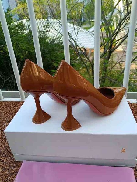 fashion season shoes amina italy ami pumps muaddi begum 95 brown patent leather pyramid high heel point wpoh, Black
fashion season shoes amina italy ami pumps muaddi begum 95 brown patent leather pyramid high heel point wpoh, Black