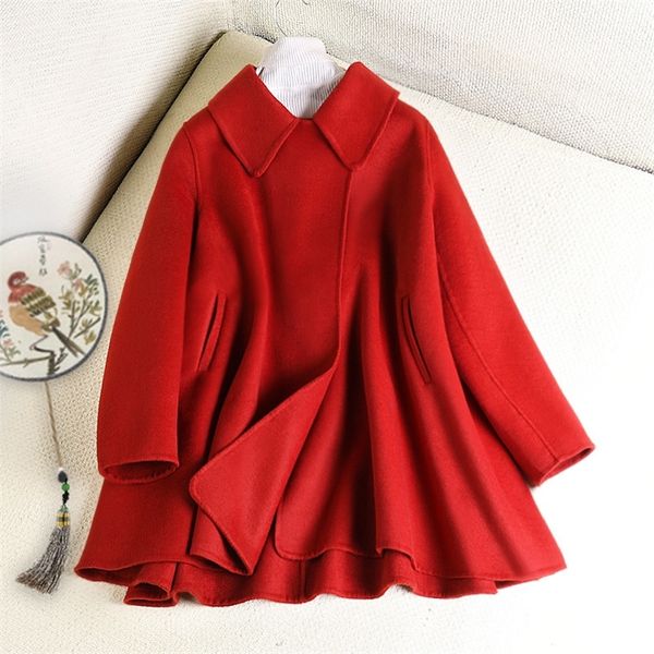 cloak double-sided cashmere coat female 2020 spring the new popular cloth coat short little audrey hepburn wind lj200928, Black
cloak double-sided cashmere coat female 2020 spring the new popular cloth coat short little audrey hepburn wind lj200928, Black