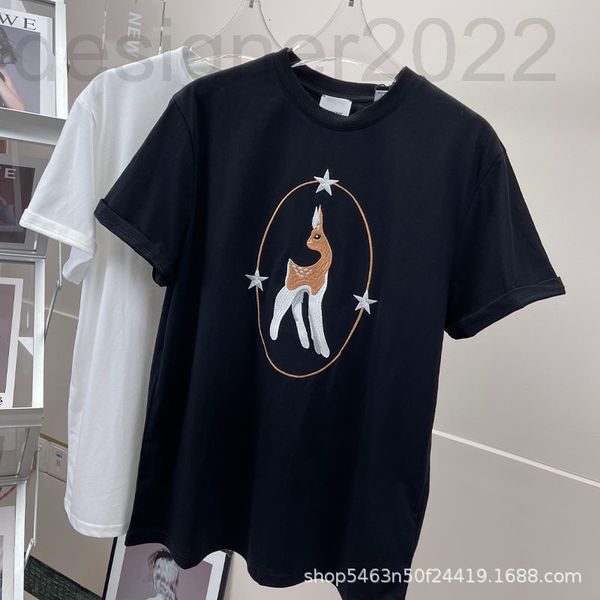 women's hoodies & sweatshirts designer summer correct version deer embroidery short sleeve t-shirt couple round neck pure cotton loose, Black
women's hoodies & sweatshirts designer summer correct version deer embroidery short sleeve t-shirt couple round neck pure cotton loose, Black